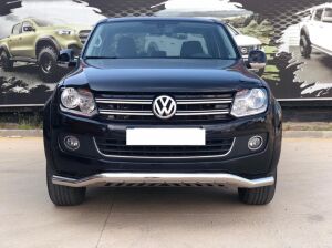 Volkswagen Amarok Uyumlu Yedek Parça 2010+ Off Road Saclı Ön Koruma Ön Tampon Koruma Demiri Krom GloPlus AQM4WD
