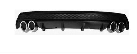 Volkswagen Polo 2014-2018 MK5 4 Egzoz Difüzör - Mat Siyah