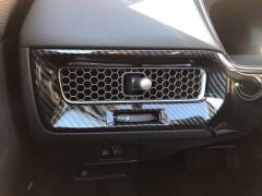 Honda 2022 Civic Göğüslük Kaplama 2 Parça - Karbon