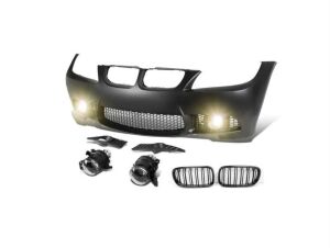 Bmw 3 Serisi E90 2009-2011 İçin Uyumlu Yedek Parça LCI M3 Görünüm Ön Tampon + Panjur (Sis Lambaları Dahil)