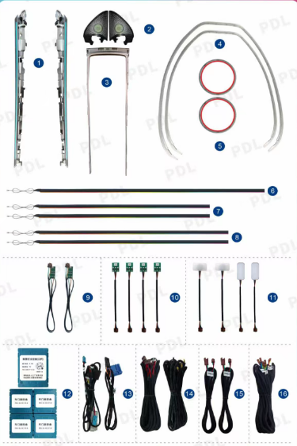 Tesla Model Y 2023-2024 Uyumlu Yedek Parça İç Ambiyans Seti Full Set