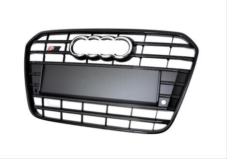 Audi A6 2015-2018 İçin Uyumlu Yedek Parça Panjur S6 Siyah