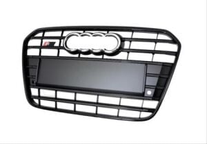 Audi A6 2015-2018 İçin Uyumlu Yedek Parça Panjur S6 Siyah