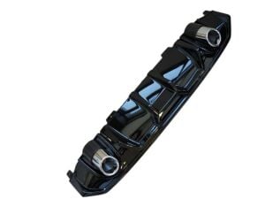 Honda Civic Fc5 Uyumlu Yedek Parça 2016-2020 Difüzör Çift Egzoz Piano Black