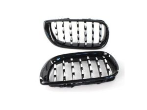 Bmw 3 Serisi 2002-2004 E46 İçin Uyumlu Yedek Parça Diamond Panjur (Böbrek) Piano Black Çerçeve