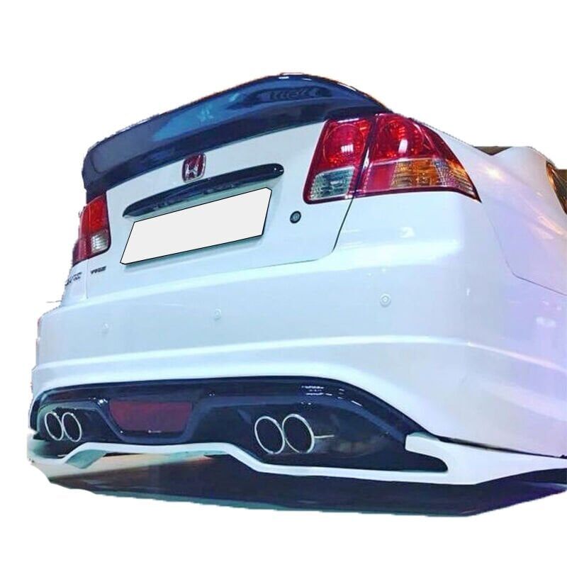 Honda Civic Uyumlu Yedek Parça Vtec2 Spoon Spoiler Boyasız Fiber
