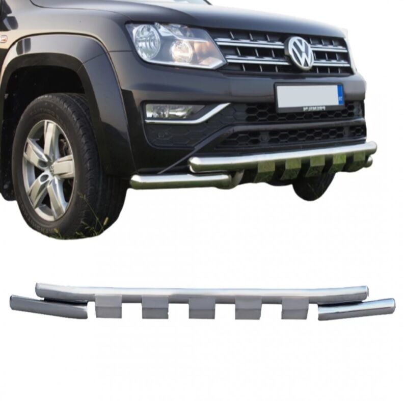 Volkswagen Amarok 2012 Sonrası Krom Shark Ön Koruma AQM4WD