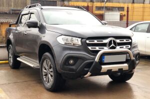 Mercedes X-Class 2017+ Uyumlu Yedek Parça Off Road Krom Poliüretan Ön Koruma Ön Tampon Koruma Demiri Amazonplus AQM4WD PWT15