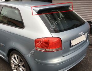 Audi A3 8P Uyumlu Yedek Parça Tek Kapı Spoiler