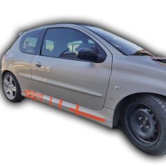 Peugeot 206 Düz Model Marşpiyel (Plastik)
