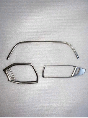 Ford Focus 2019+ Menfez Kaplama 3 Parça Sılver(paslanmaz Çelık)