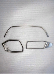 Ford Focus 2019+ Menfez Kaplama 3 Parça Sılver(paslanmaz Çelık)