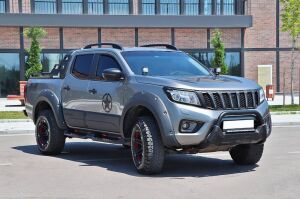 Nissan Navara 2006+ Off Road Uyumlu Yedek Parça Poliüretan Ön Koruma Ön Tampon Koruma Demiri  Siyah Amazonplus AQM4WD PWT16