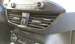 Ford Focus 2019+ Menfez Kaplama 3 Parça - Tıtanyum Sıyah