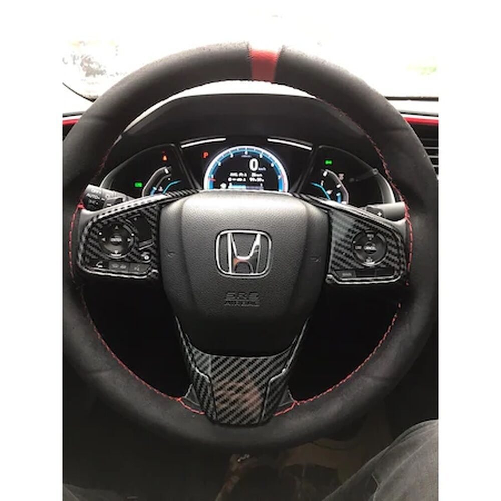 Honda Civic Fc5 Uyumlu Yedek Parça 2016-2020 Direksyon Kaplama Karbon Full Set