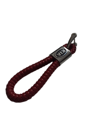 Kia Uyumlu Yedek Parça Logolu Deri Kayış Anahtarlık Kırmızı