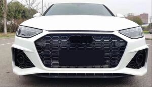 Audi A4 2019-2021 Rs4  Uyumlu Yedek Parça Ön Tampon Panjur Seti