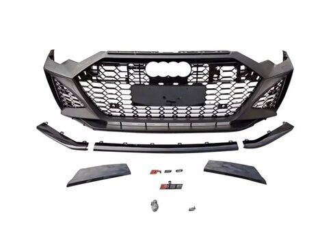 Audi A6 2019-2021 Rs6  Uyumlu Yedek Parça Ön Tampon Panjur Seti