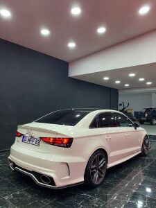 Audi A3 2013-2016 Rs3  Uyumlu Yedek Parça Body Kit (Sedan)- Ön Arka Tampon & Panjur & Marşpiyel (Egzoz Dahil)