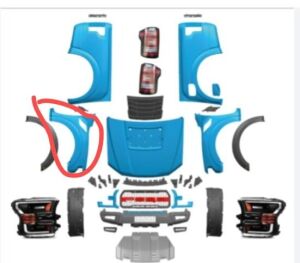 Ford Ranger F150 Gen2 Sağ Ön Çamurluk Plastik