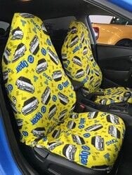 Tofaş Sarı Baskı Desenli Servis Kılıfı