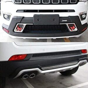 Jeep Compass 2017+ Uyumlu Yedek Parça Ön ve Arka Tampon Koruma