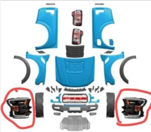 Ford Ranger F150 Gen2 Far Takımı Sağ Sol