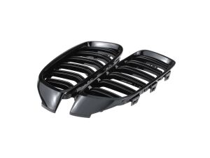 Bmw 4 Serisi F32 2013-2019 İçin Uyumlu M4 Panjur (Çift Çizgi Böbrek) Piano Black