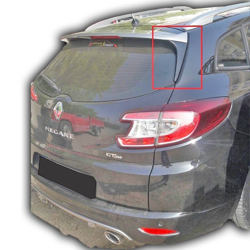 Renault Megane 3 Sport Tourer Uyumlu Yedek Parça Spoiler Kulakları Boyasız