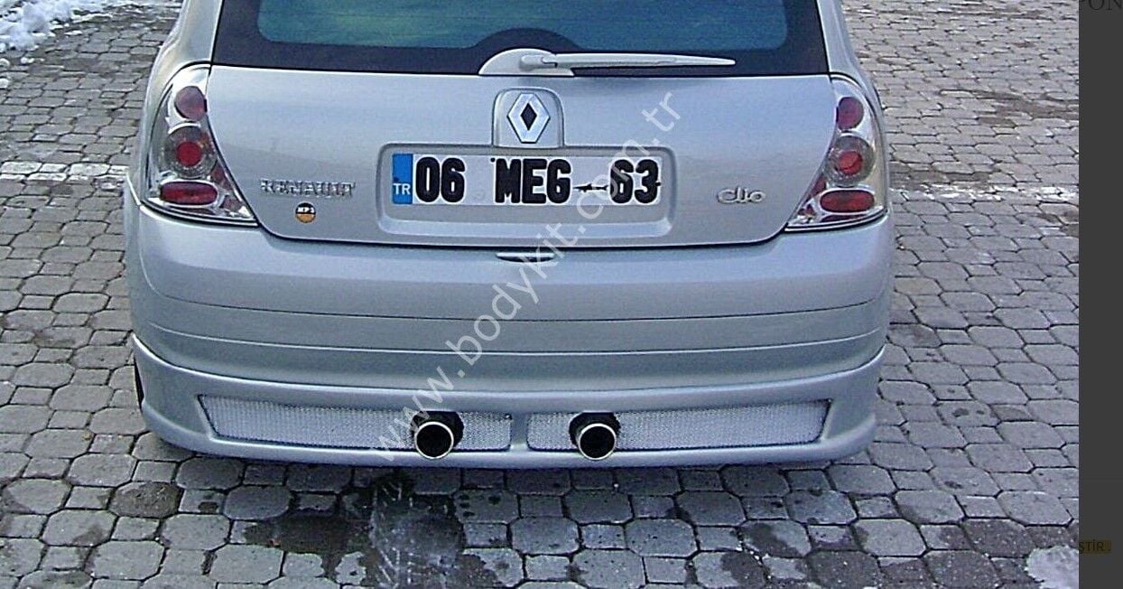 Renault Clio 2 Uyumlu Yedek Parça Hb Arka Tampon Eki