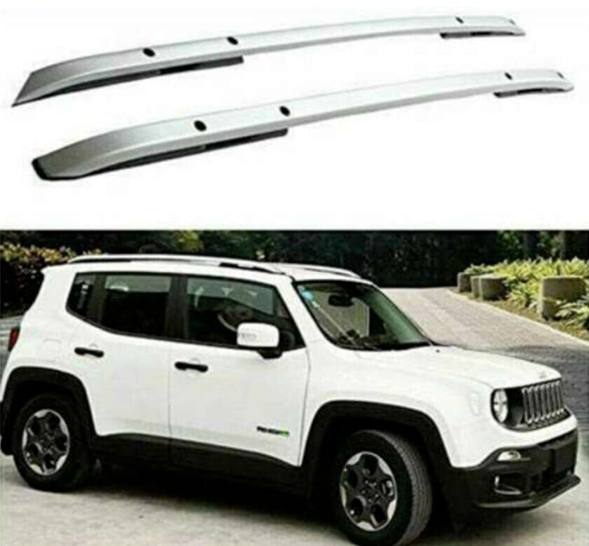 Jeep Renegade 2014+ Uyumlu Yedek Parça OEM Tavan Çıtası / Gümüş