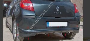 Renault Clio 3 Uyumlu Yedek Parça Arka Tampon Eki