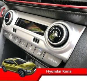 Hyundai Kona Klima Düğme Kaplama Sİlver