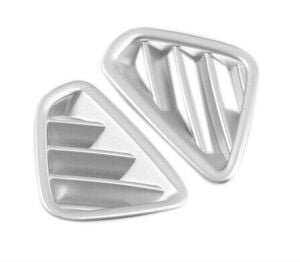 Hyundai Kona Ön Menfez Kaplama 2 Parça Silver