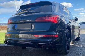 Audi Q5 2018+ İçin Uyumlu Yedek Parça SQ5 Difüzör & Siyah Egzoz Seti (S Line Ve SQ5 Uyumlu)