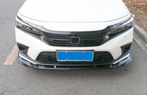 Honda Civic Uyumlu Yedek Parça FE1 2022 İçin Uyumlu PianoBlack Ön Lip (Parlak Siyah-3 Parça)