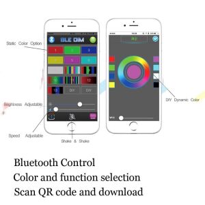 HB4 9006 Rgb Bluetooth Led Xenon Ampul 12v/20W/3000 Lumens (R65)