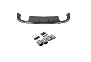 Audi A3 2013-2016 Sedan İçin Uyumlu Yedek Parça S3 Difüzör Ve Egzoz Seti