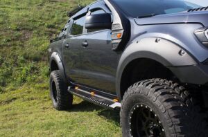 Mercedes X-Class 2017+ Uyumlu Yedek Parça Off Road Yan Basamak (Side Steps)  AQM4WD S30