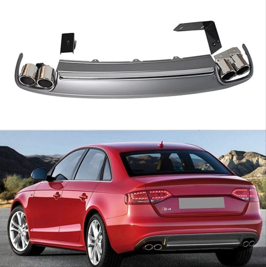 Audi A4 2008-2012 İçin Uyumlu Yedek ParçaS4 Difüzör Ve Egzoz Seti