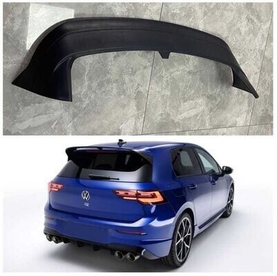 Volkswagen Golf 8 Uyumlu Yedek Parça Spoiler Parlak Siyah