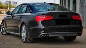 Audi A6 2012-2014 İçin Uyumlu Yedek Parça S6 Difüzör - (Standart Tampon İçin)