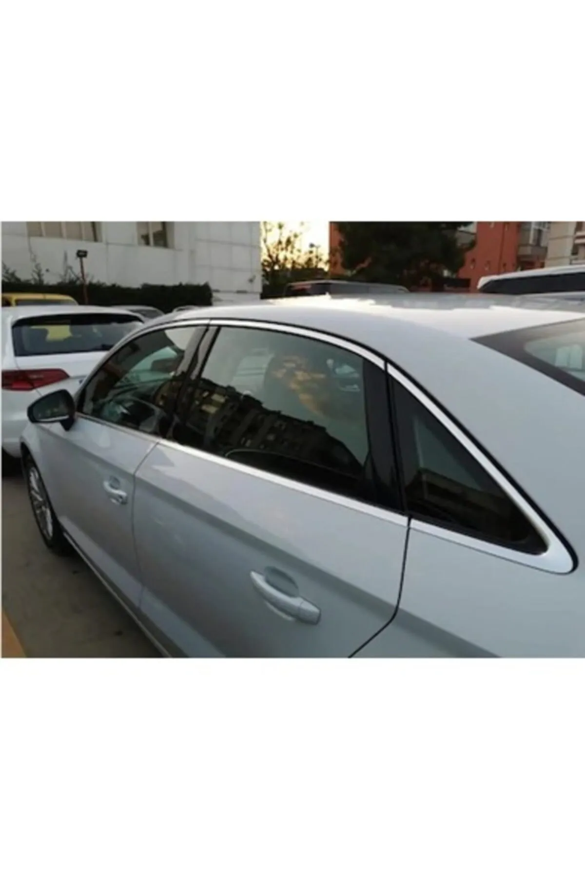 Audi A3 Krom Cam Çerçevesi