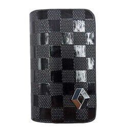 Renault Uyumlu Yedek Parça Fermuarlı Parlak Deri Anahtar Kabı