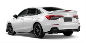 Honda Civic Uyumlu Yedek Parça 2022 Modulo Işıklı Spoiler- Piano Black