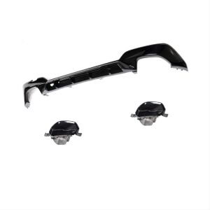 Bmw 3 Serisi G20 2019+ İçin Uyumlu Yedek Parça Difüzör 3.40i Ve  Siyah Egzoz Seti ( M-Sport)