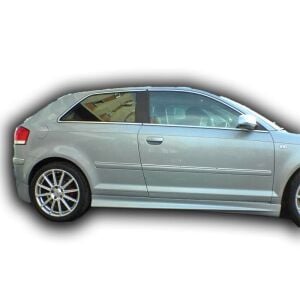 Audi A3 2009 - 2012 Uyumlu Yedek Parça Marşpiyel Boyalı Fiber