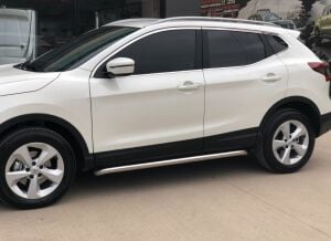 Mercedes X-Class 2017+ Uyumlu Yedek Parça Off Road Yan Basamak (Sport Style)  Krom AQM4WD PSS01