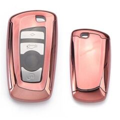 Bmw F10 2 Parça Silikon Kumanda Kabı Pembe