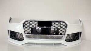 A7 2015-2017 İçin Uyumlu RS7 Ön Tampon Panjur Seti- (Krom Çerçeve)